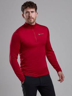 Montane Men's Protium Lite Pull-On Top, Acer Red