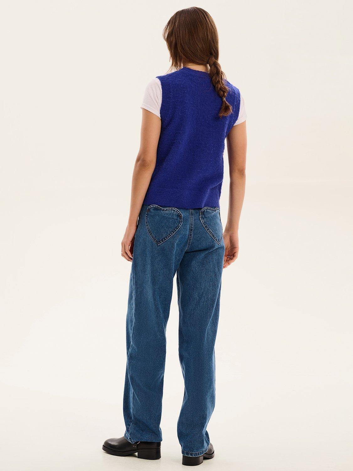 Product image 2 of 5, which shows OMNES Bobbi Sweater Vest, Cobalt, XS