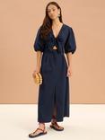 OMNES Olive Midi Skirt, Navy