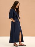 OMNES Olive Midi Skirt, Navy