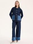 OMNES Magnus Denim Shacket, Blue