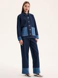 OMNES Magnus Denim Shacket, Blue