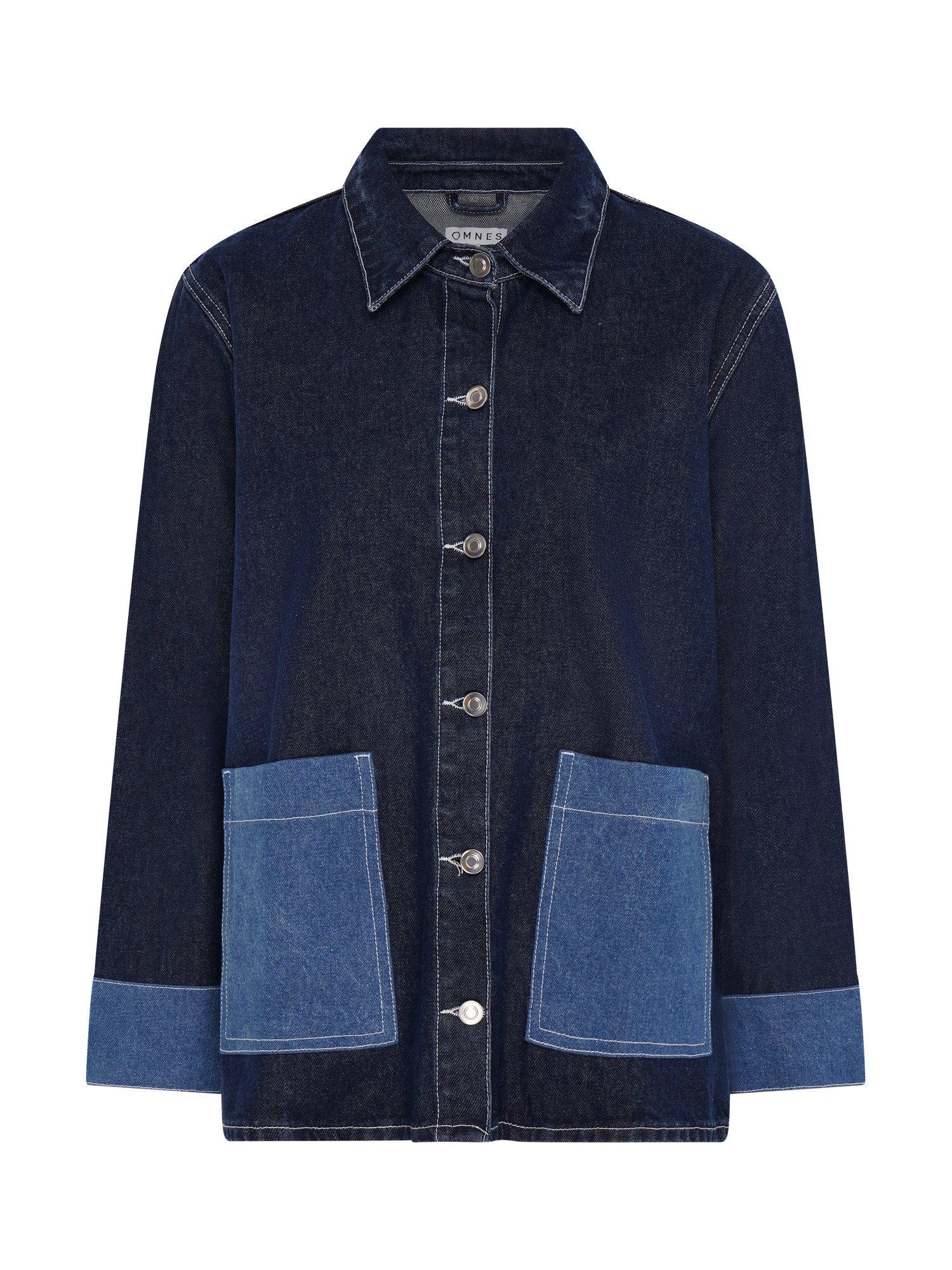 Product image 5 of 5, which shows OMNES Magnus Denim Shacket, Blue, 6