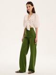 OMNES Karina Knot Crop Top, White