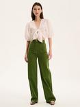 OMNES Karina Knot Crop Top, White