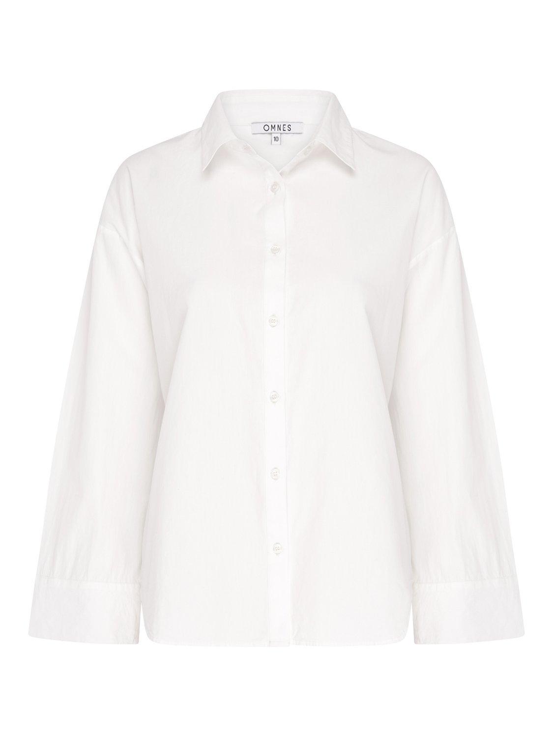 Product image 5 of 5, which shows OMNES Kendall Oversized Shirt, White, 6