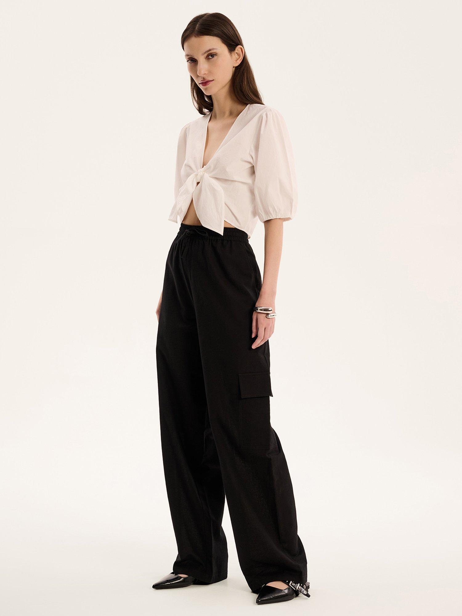 Product image 2 of 5, which shows OMNES Frank Cargo Trousers, Black, 6