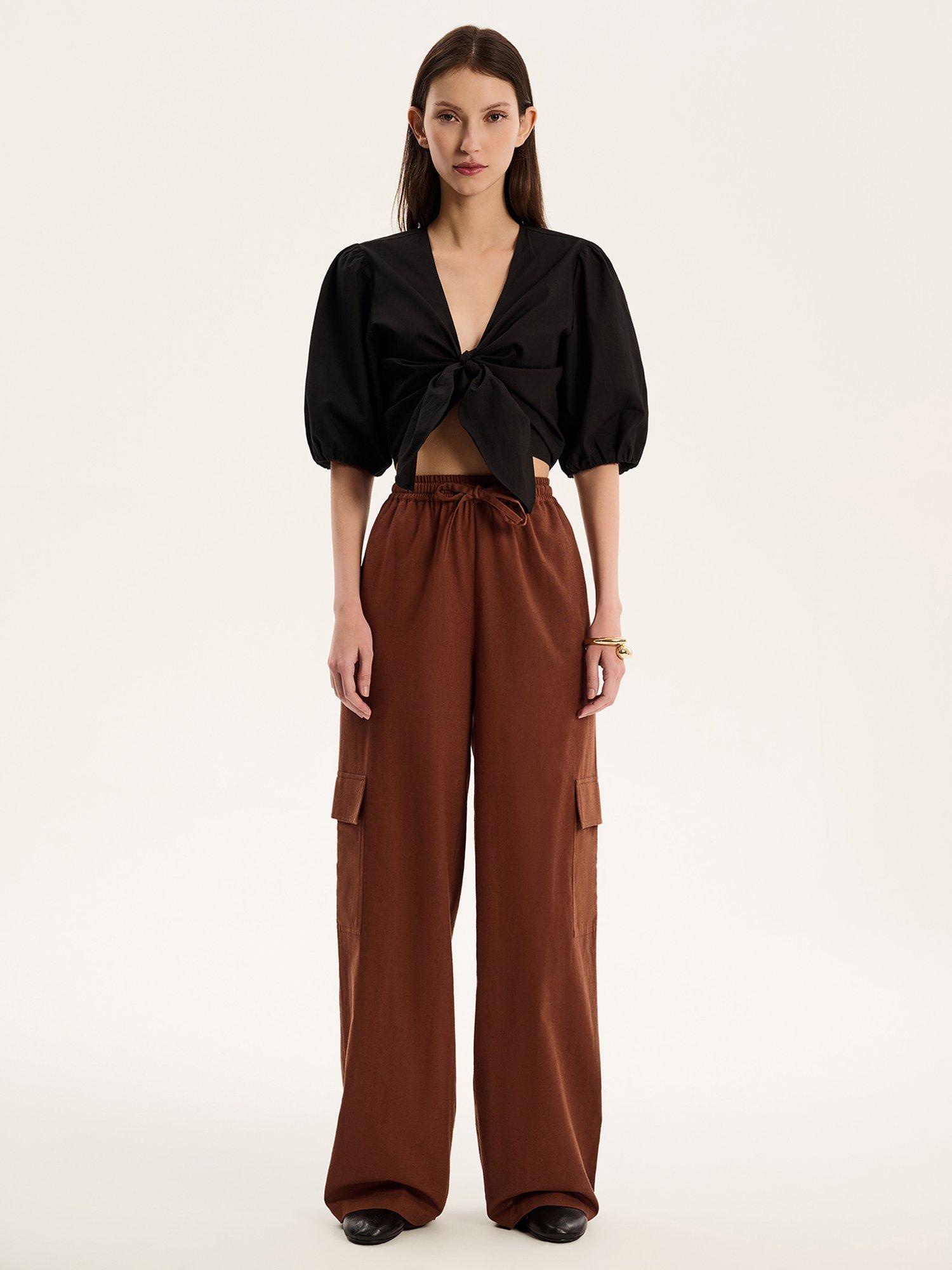 Product image 1 of 5, which shows OMNES Frank Cargo Trousers, Brown, 6