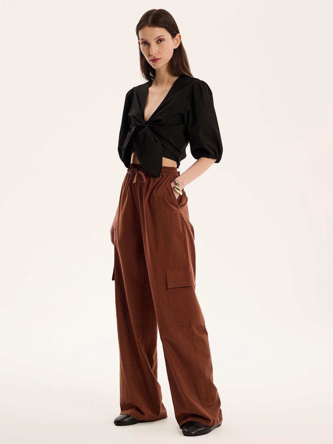 Product image 2 of 5, which shows OMNES Frank Cargo Trousers, Brown, 6