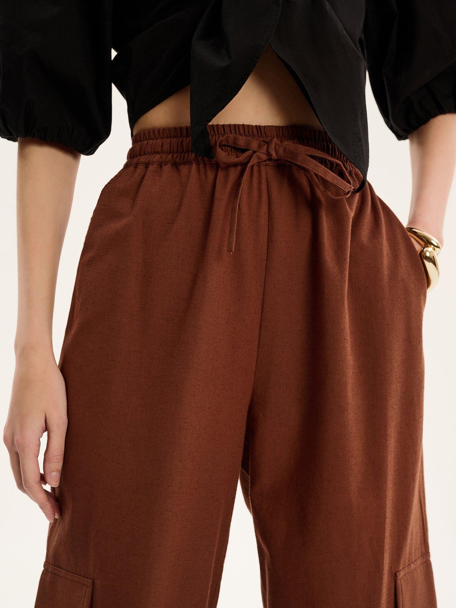 Product image 4 of 5, which shows OMNES Frank Cargo Trousers, Brown, 6