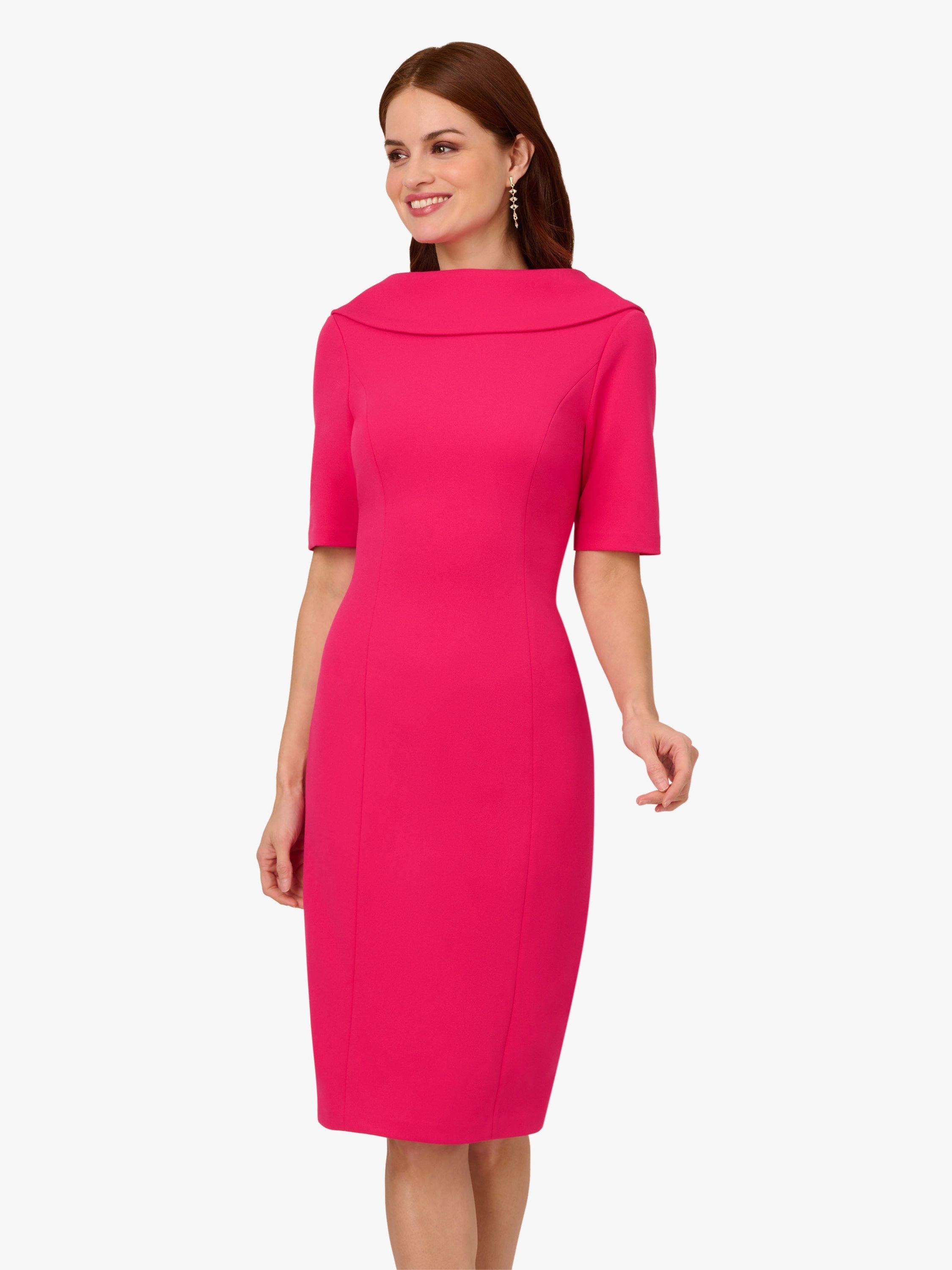 Product image 1 of 7, which shows Adrianna Papell Roll Neck Sheath Dress, Light Red, 6