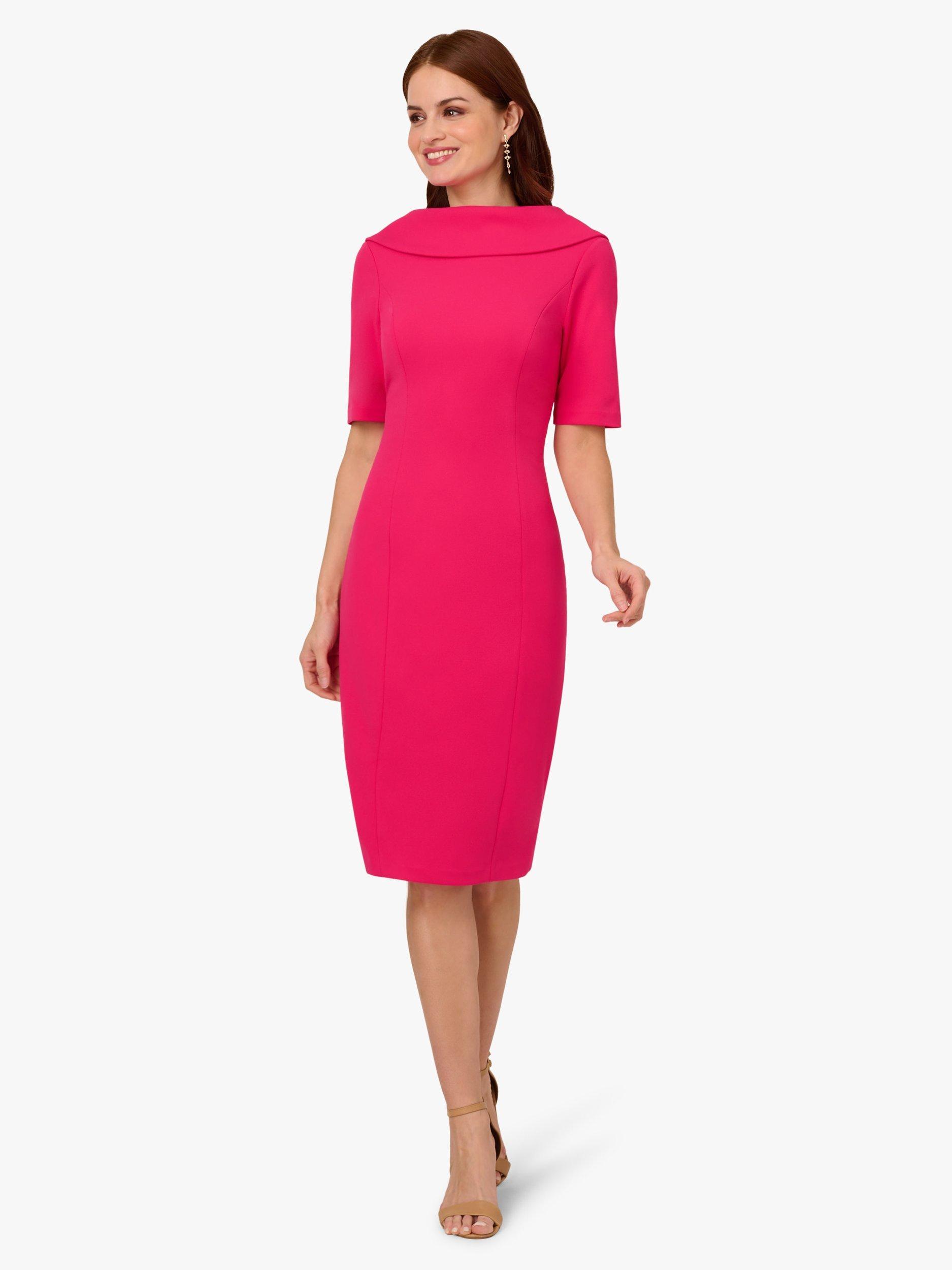 Product image 4 of 7, which shows Adrianna Papell Roll Neck Sheath Dress, Light Red, 6