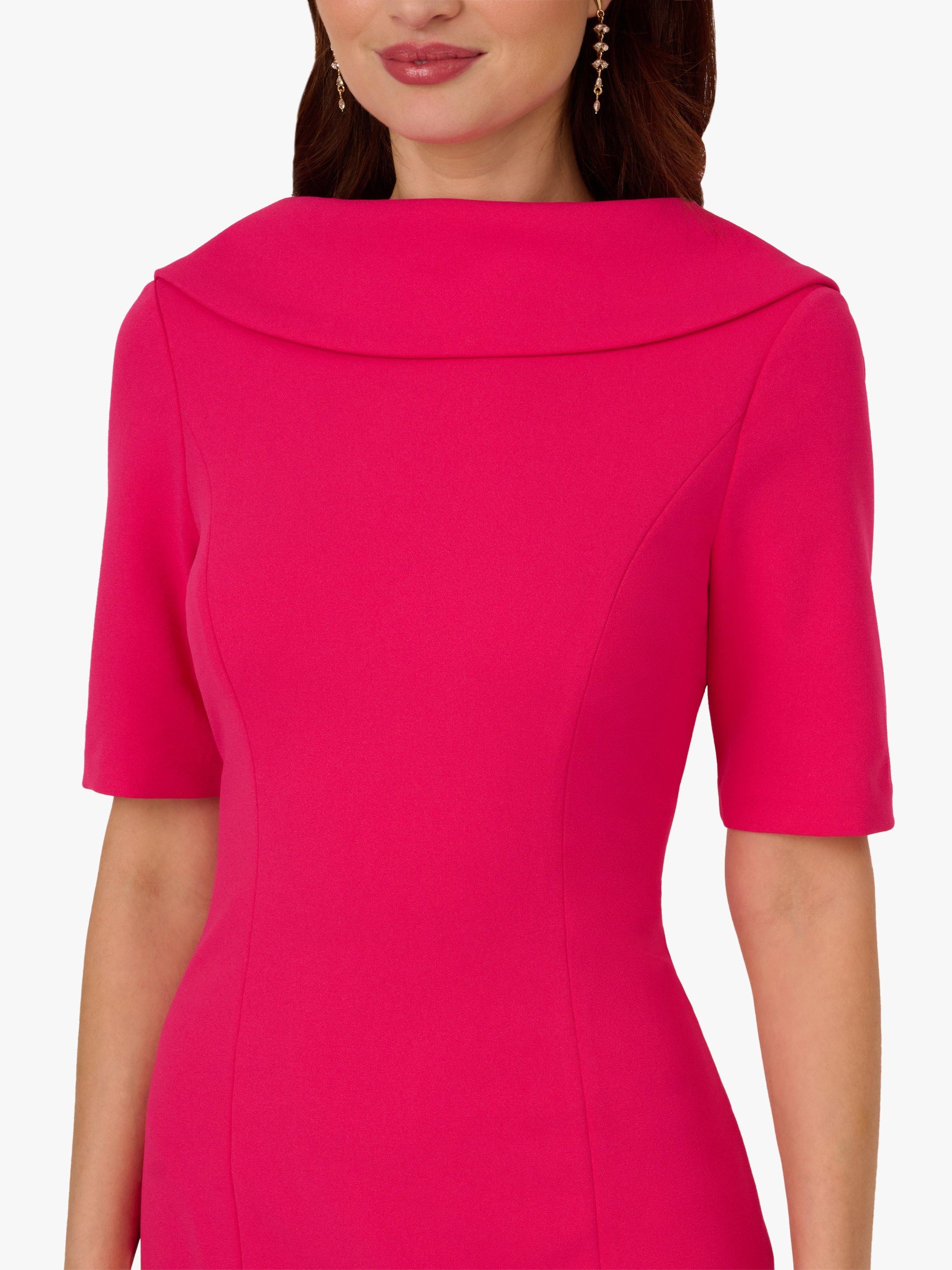 Product image 5 of 7, which shows Adrianna Papell Roll Neck Sheath Dress, Light Red, 6