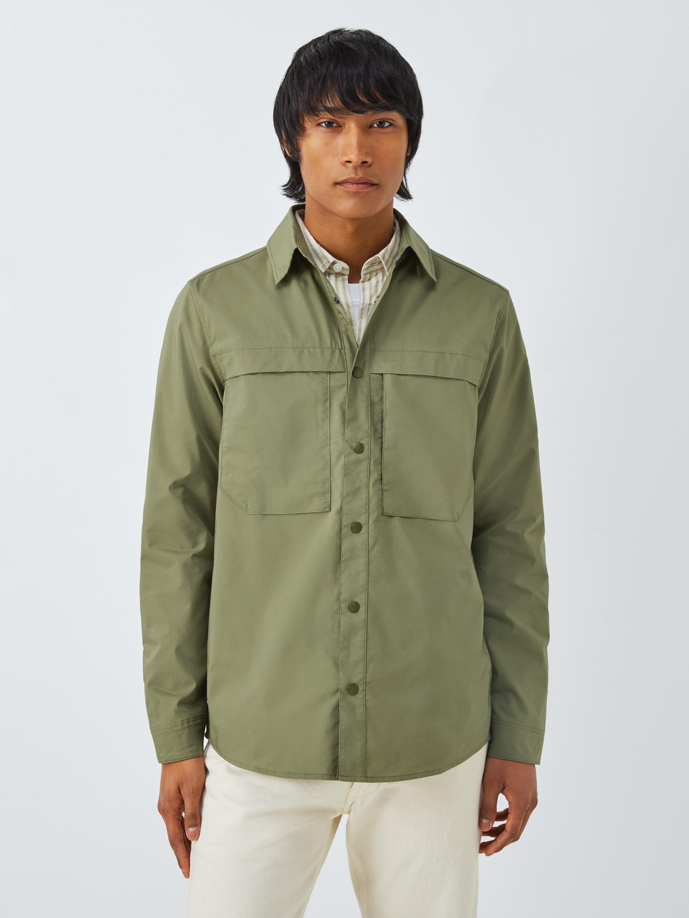 Product image 1 of 6, which shows Fjällräven Abisko Cotton Blend Regular Fit Trail Shirt, Green, S