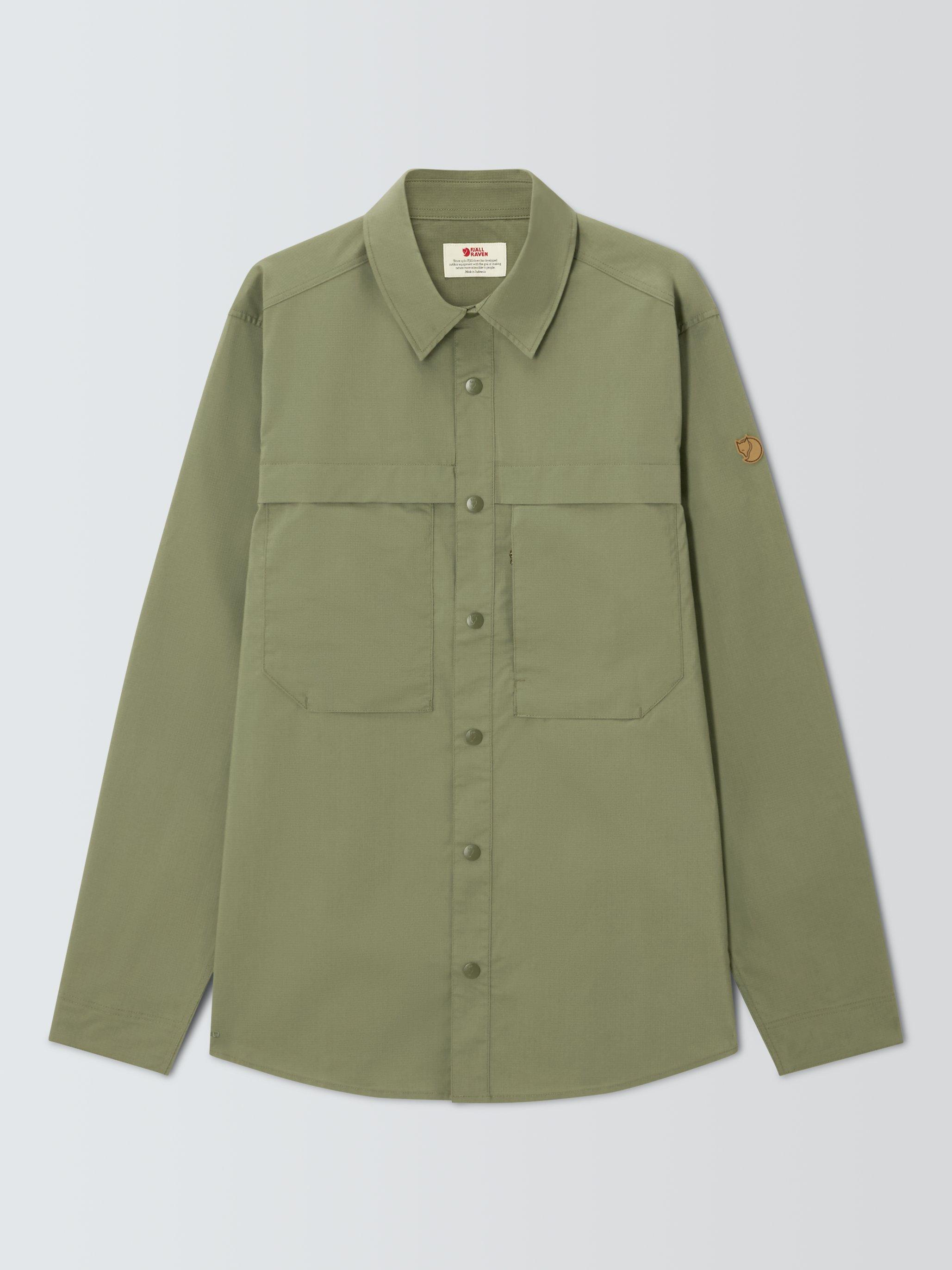 Product image 4 of 6, which shows Fjällräven Abisko Cotton Blend Regular Fit Trail Shirt, Green, S