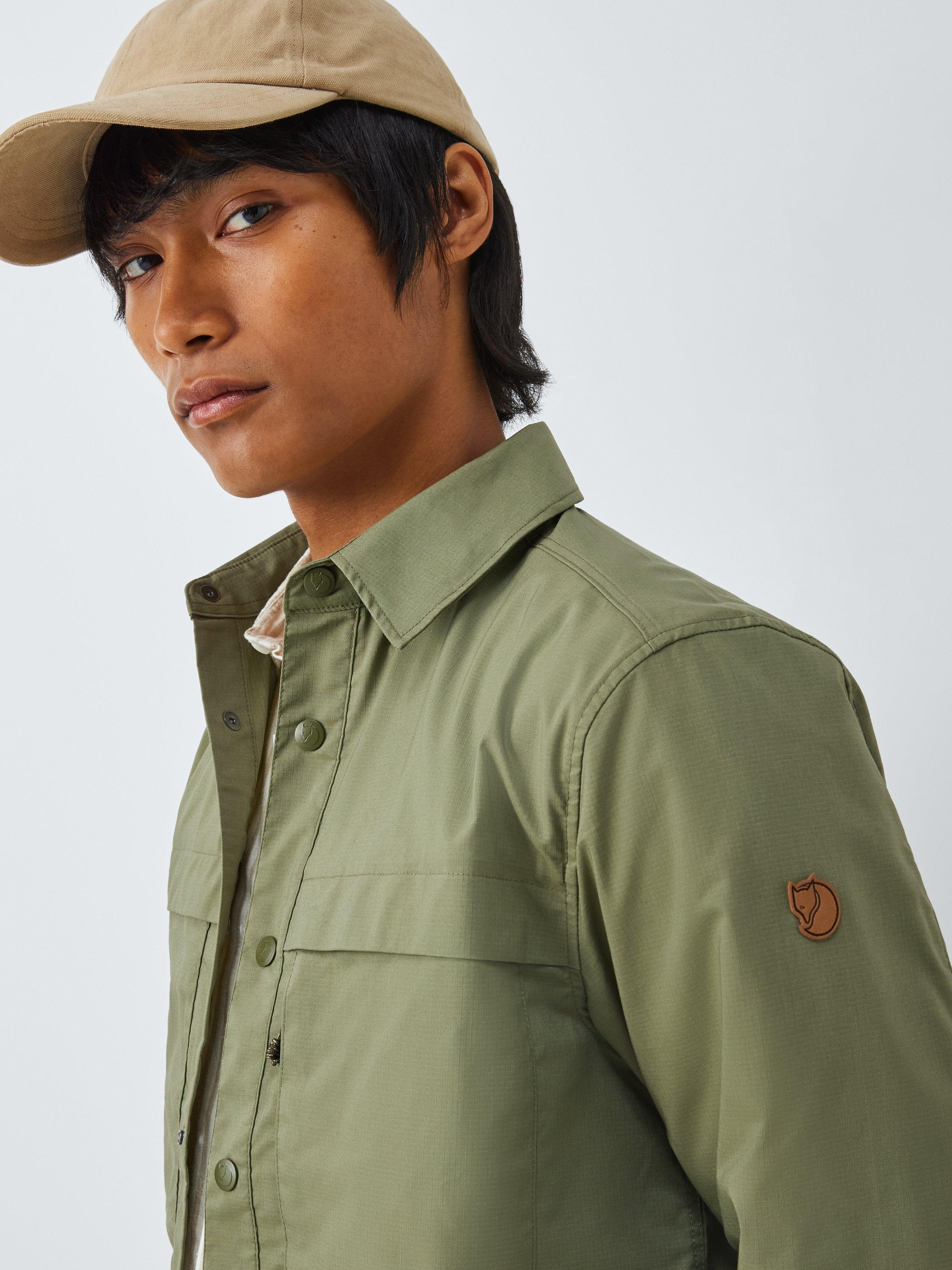 Product image 5 of 6, which shows Fjällräven Abisko Cotton Blend Regular Fit Trail Shirt, Green, S