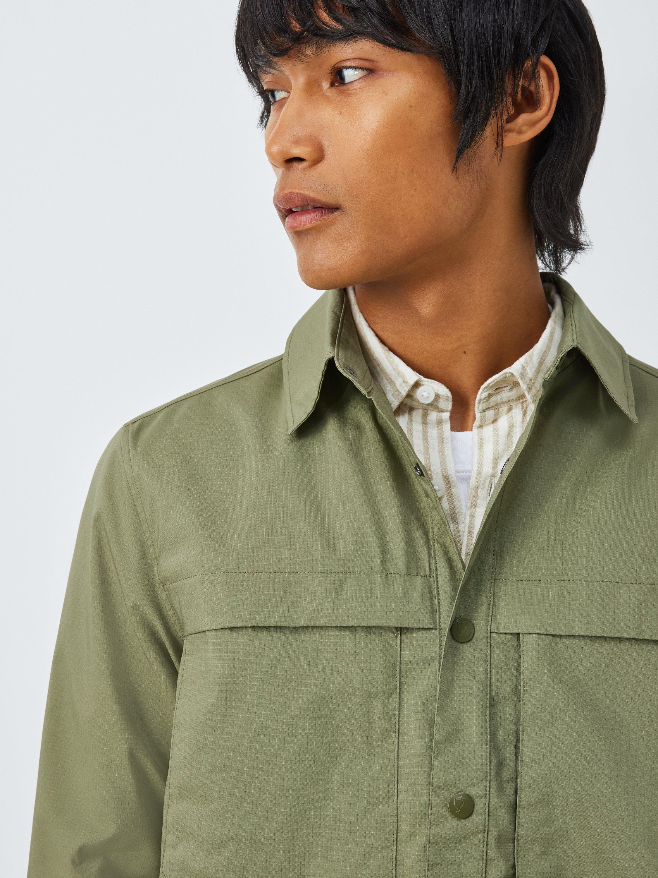 Product image 6 of 6, which shows Fjällräven Abisko Cotton Blend Regular Fit Trail Shirt, Green, S