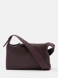 HUSH Cleo Leather Crossbody Bag, Burgundy Red