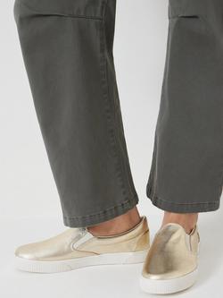 HUSH Gili Metallic Slip-On Trainers - view 2, Gold