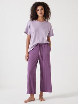 HUSH Mila Culotte Pyjama Set, Lilac