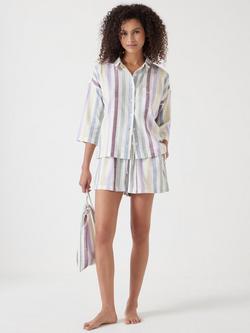 HUSH Rudie Stripe Short Pyjama Set, Multi, Multi