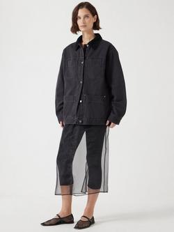 HUSH Corduroy Collar Jacket - view 2, Black
