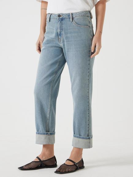 HUSH Agnes Straight Leg Jeans, Light Authentic Blue