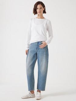 HUSH Cordelia Barrel Leg Jeans - view 2, Blue