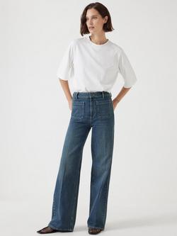 HUSH Rowan Flared Jeans - view 2, Green Rinse Wash