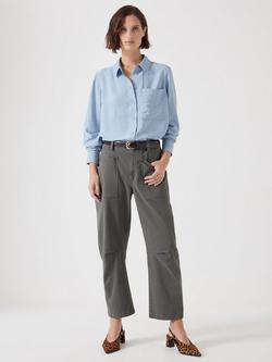 HUSH Relaxed Long Sleeve Shirt - view 2, Pale Blue