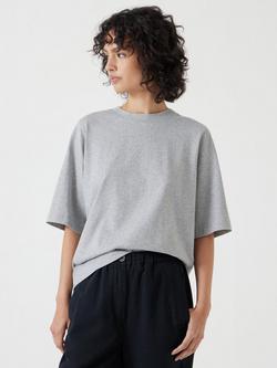 HUSH Romina Heavyweight Cotton T-Shirt, Grey