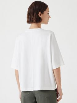HUSH Romina Heavyweight Cotton T-Shirt, White