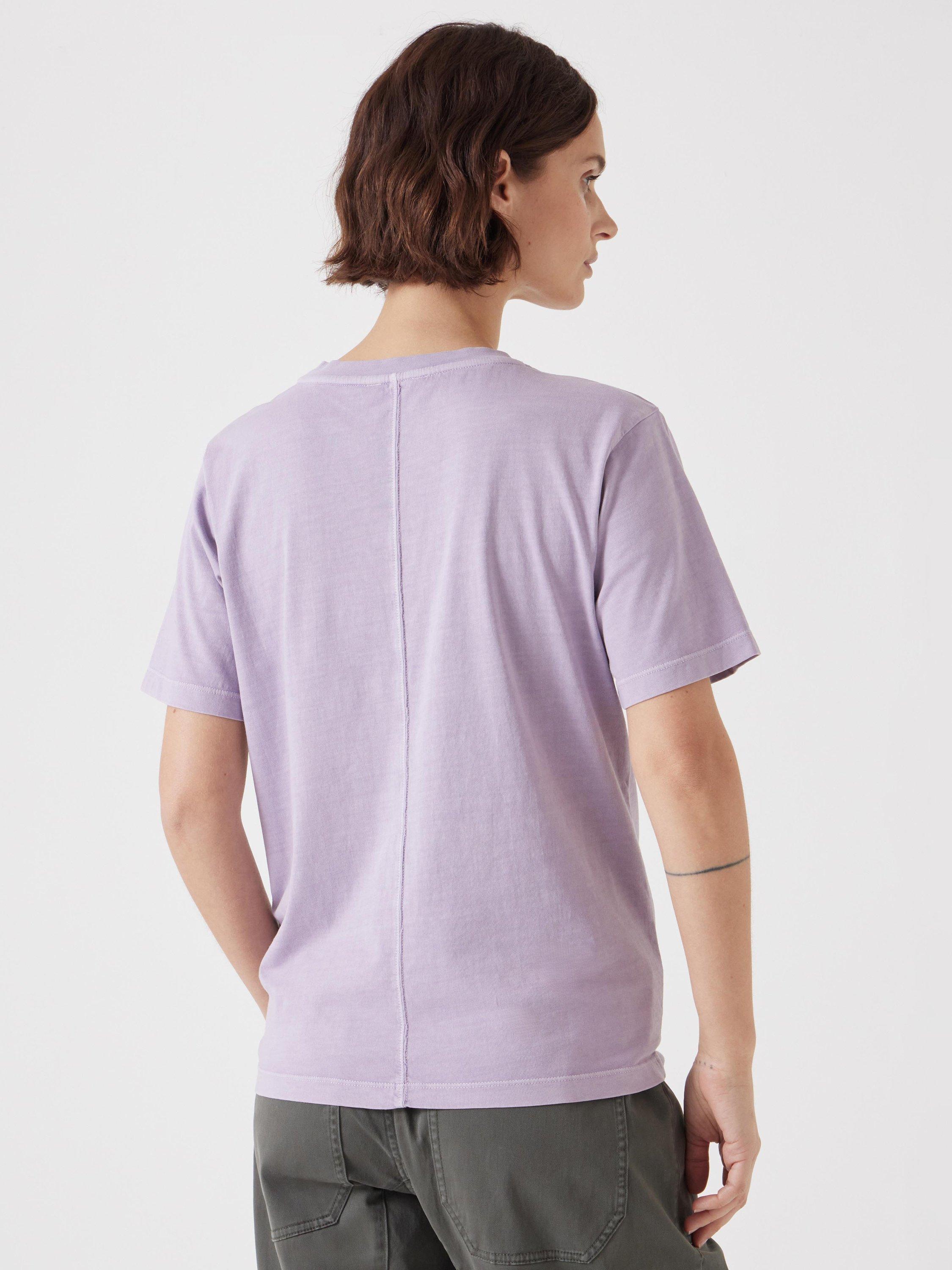 Product image 3 of 5, which shows HUSH Rosie Regular Fit T-Shirt, Lilac, XXS