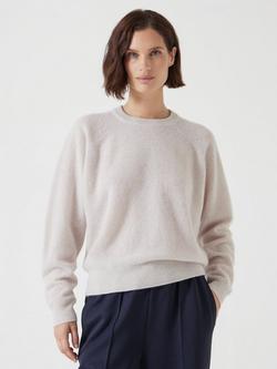 HUSH Jasmine Cashmere Rib Jumper - view 2, Neutral