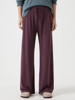 HUSH Amie Wide Leg Joggers, Burgundy