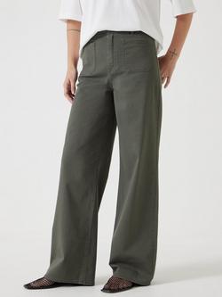 HUSH Rowan Flared Trousers, Green