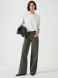 HUSH Rowan Flared Trousers, Green