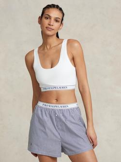 Ralph Lauren Polo Ralph Lauren Shirting Stripes Pyjama Boxer Shorts, Beacon Blue, Beacon Blue