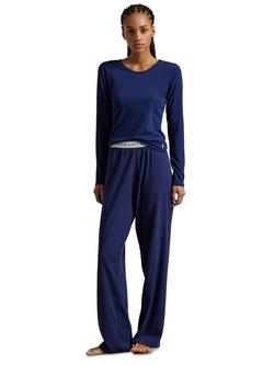 Ralph Lauren Polo Ralph Lauren Logo Waistband Pyjama Bottoms, Navy, Navy