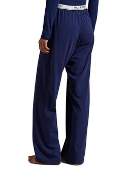Ralph Lauren Polo Ralph Lauren Logo Waistband Pyjama Bottoms, Navy - view 2, Navy