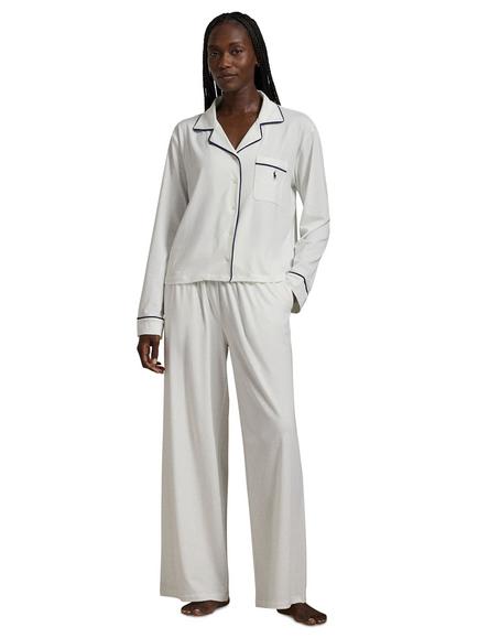 Ralph Lauren Polo Ralph Lauren Essentials Core Long Pyjama Set, White, White