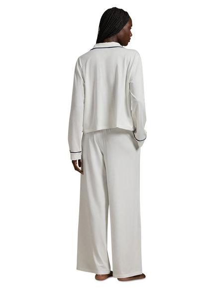Ralph Lauren Polo Ralph Lauren Essentials Core Long Pyjama Set, White - view 2, White