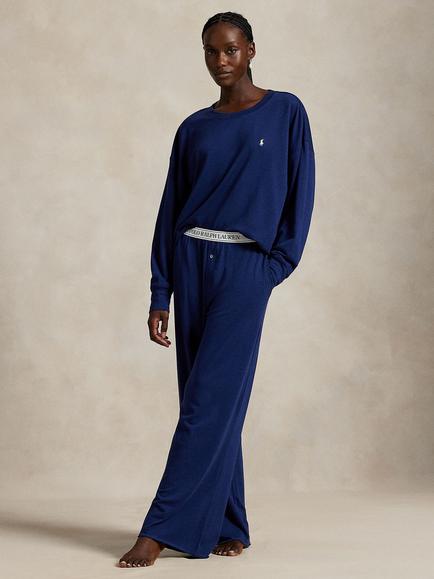 Polo Ralph Lauren Club Terry Pyjama Set, Navy, Navy