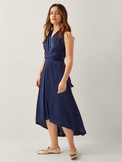 Monsoon Kids' Tia Twist Prom Dress, Navy