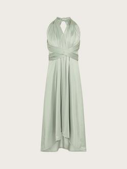 Monsoon Kids' Tia Twist Prom Dress, Sage