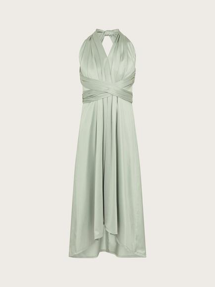 Monsoon Kids' Tia Twist Prom Dress, Sage