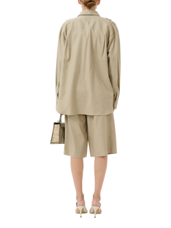Gestuz Izza Utility Shirt, Beige - view 2, Beige