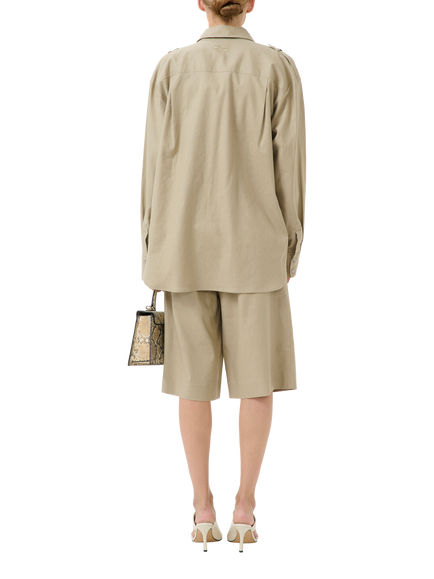 Gestuz Izza Utility Shirt, Beige - view 2, Beige