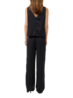 Gestuz Jessie Sleek V-Neck Top, Black - view 2, Black