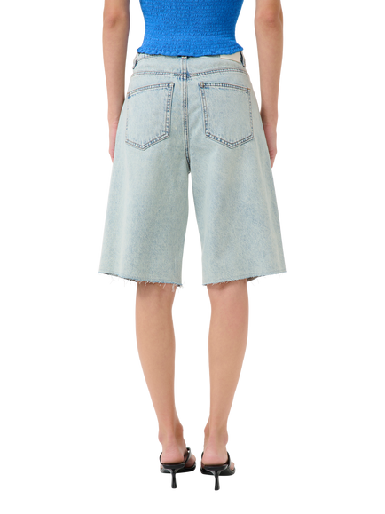 Gestuz Asher High Waist Denim Shorts, Blue, Blue